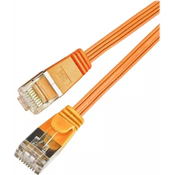 Wirewin Triotronik PKW-STP-SLIM-KAT6 2.0 OR Cat6 U/FTP Slim Netzwerkkabel, RJ45 Stecker zu Stecker, 2m, Orange