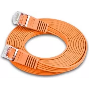Wirewin Triotronik PKW-STP-SLIM-KAT6 3.0 OR - 3m Slim Cat6 U/FTP Netzwerk-Patchkabel, RJ45 Stecker zu Stecker, Orange