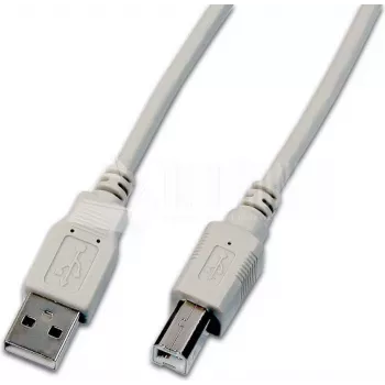 Wirewin USB 2.0 A auf B Kabel 1m Grau USB A-B MM 1.0 GR
