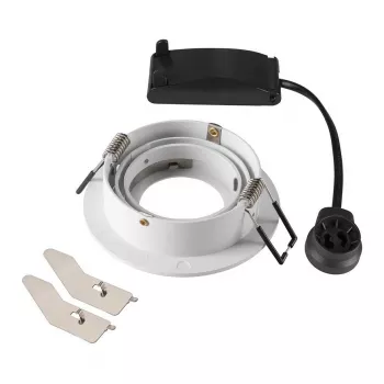 SLV NEW TRIA 75 Einbauleuchte rund GU10 max. 10W Weiß 75mm