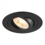 SLV Einbauleuchte New Tria 75, GU10, Max 10W, Schwarz, 75mm