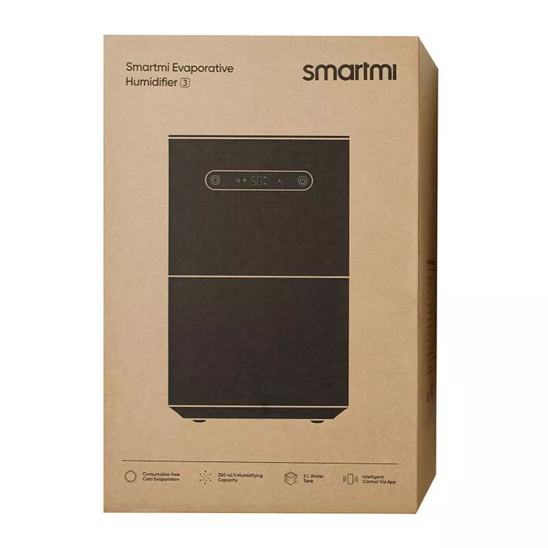 Smartmi Verdunstungsbefeuchter 3 (HU518001EU) – 5L Tank, 350 ml/h, Wi-Fi, UV-C, Weiß
