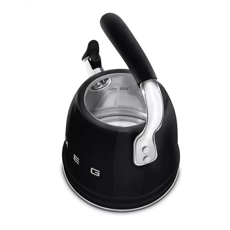 Smeg 50's Style Wasserkocher WKF01BL Schwarz 1,7L 2400W Edelstahl