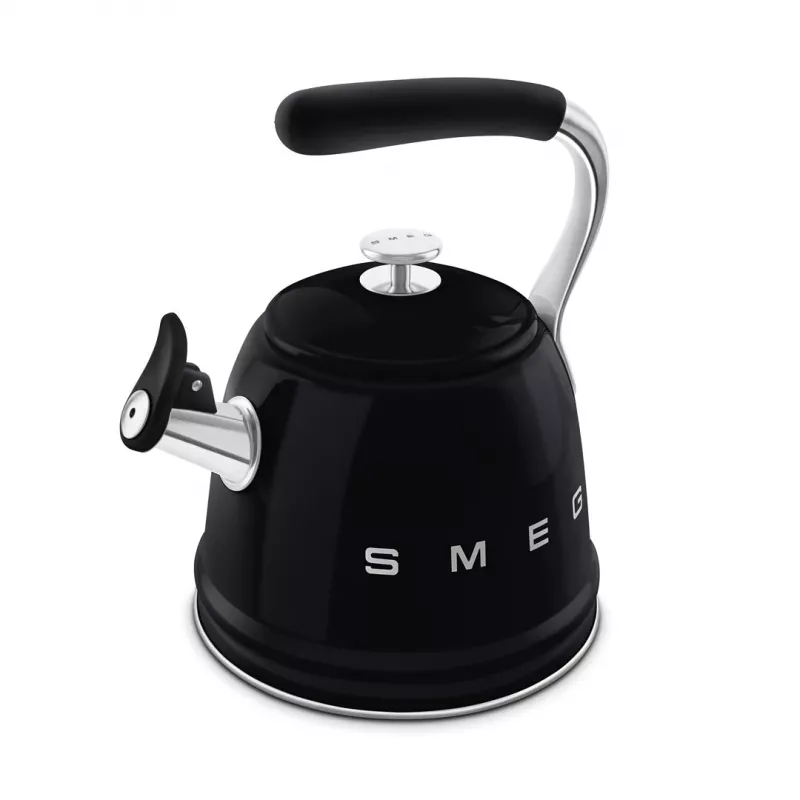Smeg 50's Style Wasserkocher WKF01BL Schwarz 1,7L 2400W Edelstahl