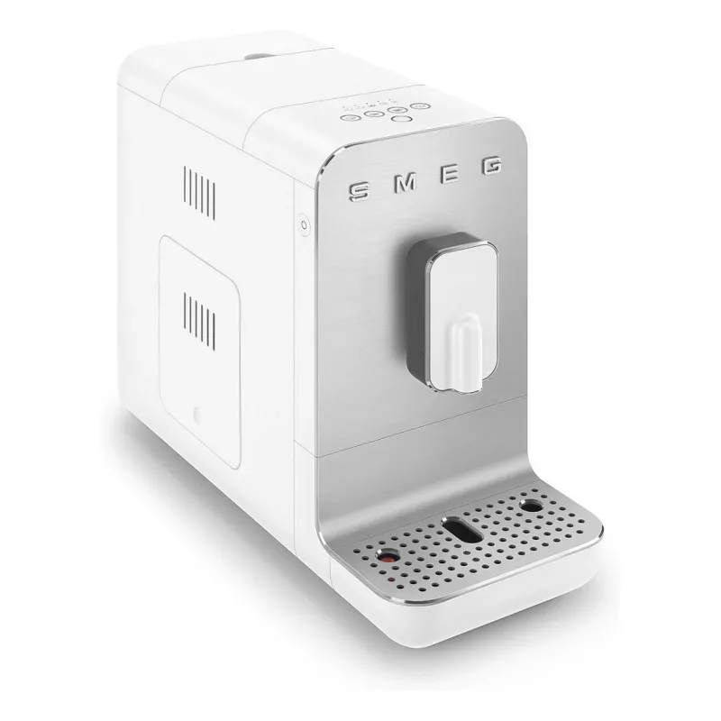SMEG BCC11WHMEU Vollautomatische Kaffeemaschine mit Dampfdüse, 19 Bar, 1,4 l, Weiß