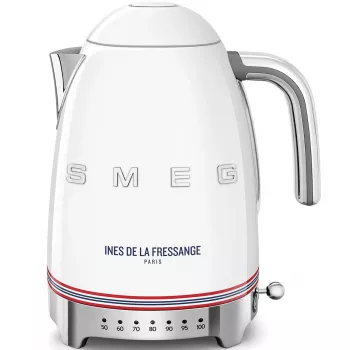 Smeg Wasserkocher KLF04IDFEU 1,7 L, Weiß, Ines de la Fressange