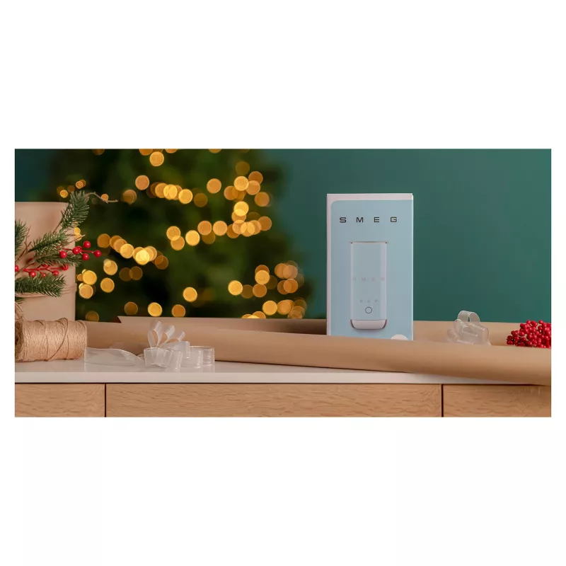 Smeg MFF02PGEU Automatischer Milchaufschäumer & -wärmer, Pastellgrün, 500 W