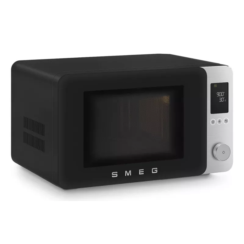 Smeg MOC02BLMEU Kombi-Mikrowellenherd, 9 Funktionen, 2100 W, Matt Schwarz