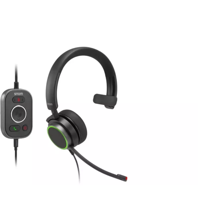 Snom A330M Kabelgebundenes On-Ear-Mono-Headset mit geräuschunterdrückendem Mikrofon