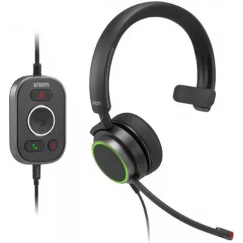 Snom A330M Kabelgebundenes On-Ear-Mono-Headset mit geräuschunterdrückendem Mikrofon