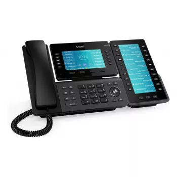 Snom D8C Erweiterungsmodul für D862/D865 IP-Telefone, 4,3 Zoll Farbdisplay, 48 programmierbare Tasten, USB, Schwarz