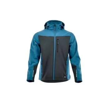 SOFTSHELL COMFORT L Softshell-Jacke - Schwarz/Grau, Größe L, wasserabweisend 8000mm, atmungsaktiv, winddicht, 3 Taschen