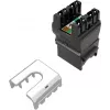 SOLARIX Cat.6 UTP RJ45 Tool-Free Keystone Jack, Schwarz