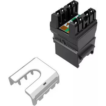 SOLARIX Cat.6 UTP RJ45 Tool-Free Keystone Jack, Schwarz