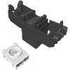 SOLARIX Cat.6 UTP RJ45 Tool-Free Keystone Modul, Schwarz (RAL 9005)