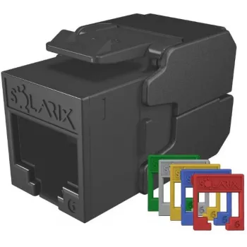 SOLARIX Cat.6 UTP RJ45 Tool-Free Keystone Modul, Schwarz (RAL 9005)