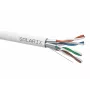 SOLARIX SXKD-6A-FFTP-LSOH Cat.6A F/FTP Installationskabel, LSOH, Dca-s2,d2,a1, 500m Holzspule, Grau