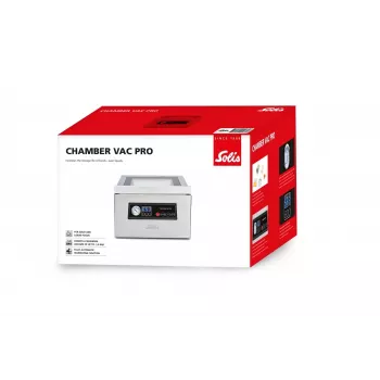 Solis Chamber Vac Pro Vakuumiergerät mit Kammer aus Edelstahl, 950 mbar, 250 W