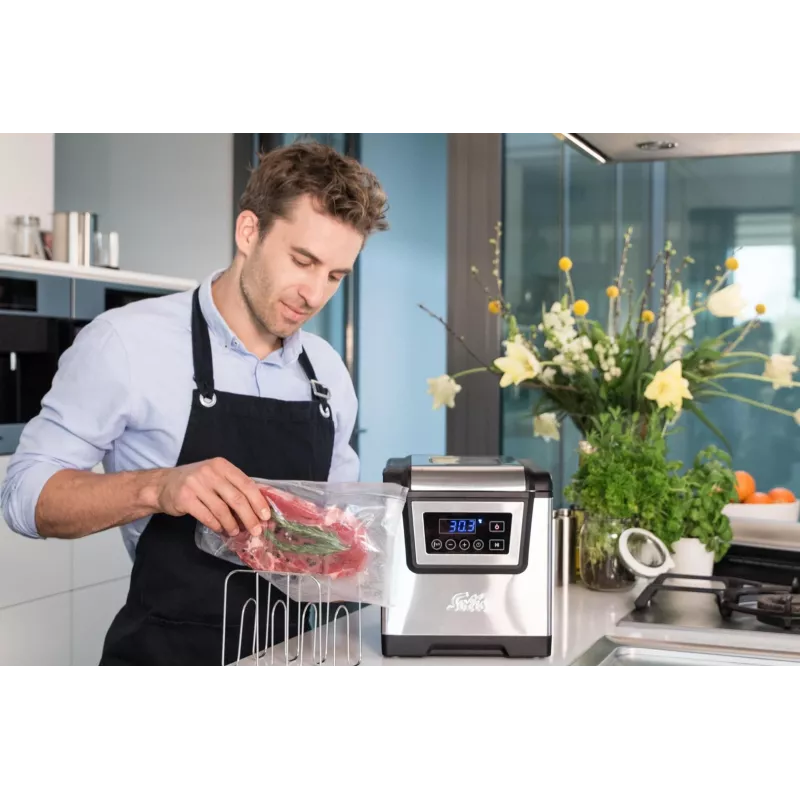 Solis Chamber Vac Pro Vakuumiergerät mit Kammer aus Edelstahl, 950 mbar, 250 W