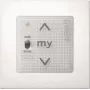 Somfy Smoove Uno A/M io Pure Wandschalter 1811404 (Ohne Rahmen)