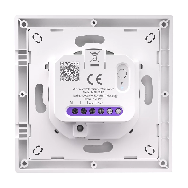 SONOFF MINI-RBS-E Matter Smart Wall Switch für Rollläden, Wi-Fi 2,4 GHz, AC 100-240 V, 3 A
