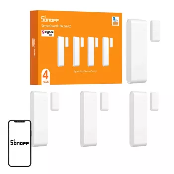 SONOFF SNZB-04PR2 Fenster- und Türsensor, 4er-Pack