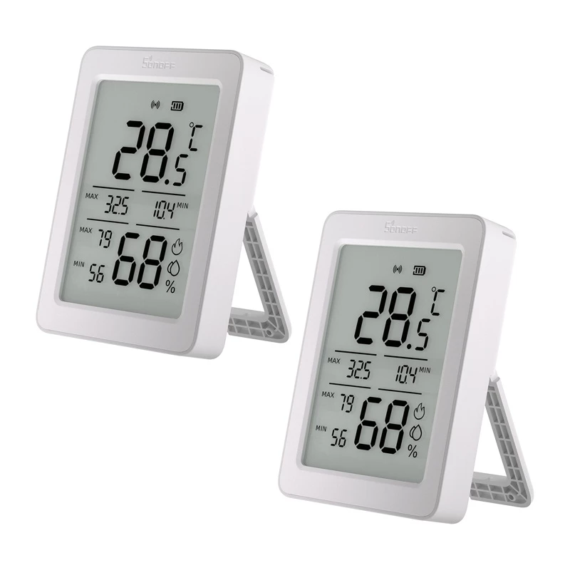 SONOFF ZigBee SNZB-02DR2 Temperatur- und Luftfeuchtigkeitssensor, 2er-Pack