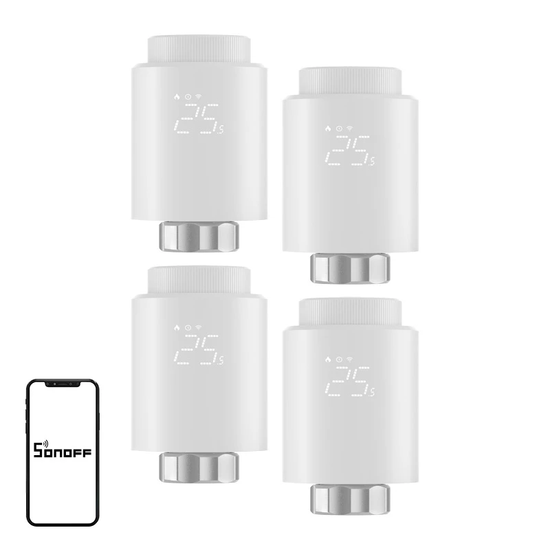 SONOFF ZigBee TRVZB Thermostatkopf, 4er-Pack