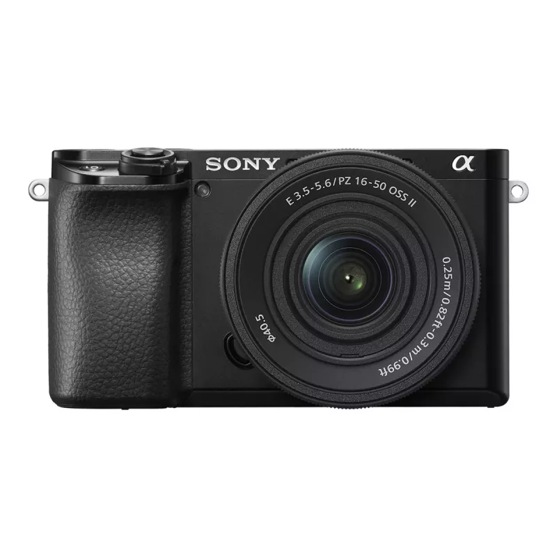 Sony Alpha 6100A ILCE6100AKB.CEC Systemkamera mit E PZ 16–50mm OSS II Objektiv, Schwarz