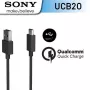 Sony UCB-20 USB-C Datenkabel 3A 1m Schwarz (Bulk)