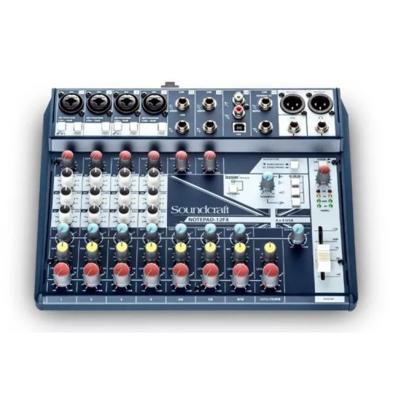 Soundcraft Notepad-12FX Analogmischpult mit USB-Audio-Interface und Lexicon Effekten