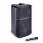 Soundsation Provibe 10AIR Aktiver 10-Zoll-2-Wege-PA-Lautsprecher mit Bluetooth und USB-MP3-Player, 300W RMS, Schwarz