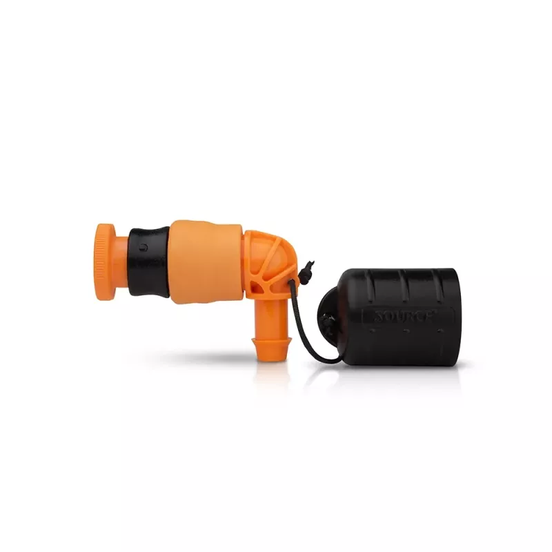 Source Storm Valve Hydration Bite Valve mit Twist-Lock-Absperrung - Transluzent Blau