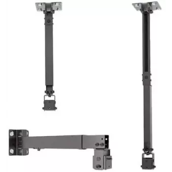 Spacetronik SPA-P01B Universal-Projektorhalterung 2-in-1 Decke/Wand, 15 kg, Stahl, Schwarz