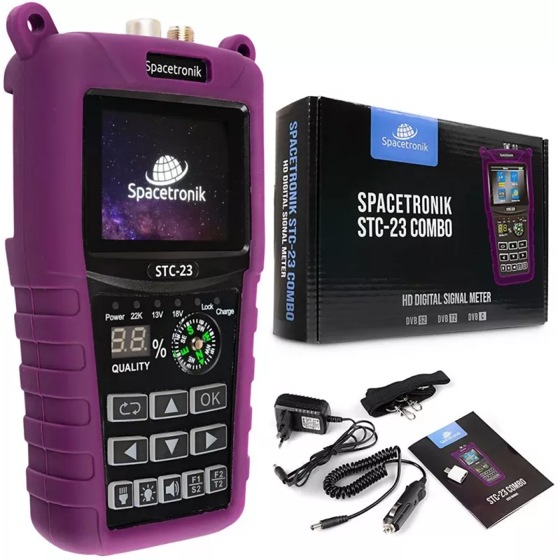 Spacetronik STC-23 VF6800 Combo DVB-S2+T2/C Satellitenmessgerät