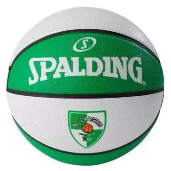 SPALDING EuroLeague Žalgiris Kaunas Offizieller Replikat-Basketball Größe 7 Orange/Creme