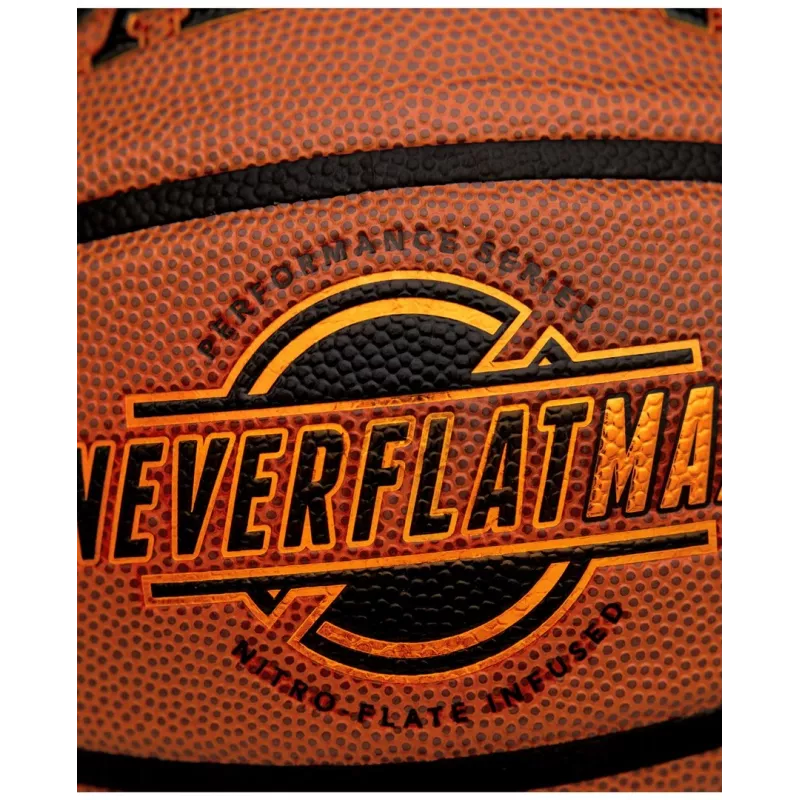 Spalding Neverflat Max Indoor & Outdoor Basketball Braun Größe 7