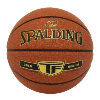 Spalding TF Gold Indoor- & Outdoor-Basketball - Offizielle Größe 7, Performance-Kunstleder, verbesserter Grip, Deep-Channel-Design, Orange
