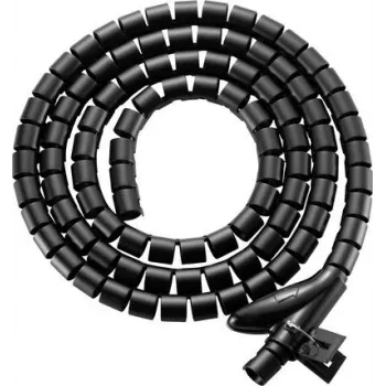 SpeaKa Professional Kabelspiralwickel Polyurethan PE Schwarz Flexibel 15 mm x 2,5 m (SP-13402968)