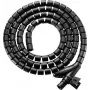 SpeaKa Professional Kabelspiralwickel Polyurethan PE Schwarz Flexibel 15 mm x 2,5 m (SP-13402968)