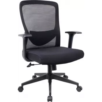 SpeaKa Professional Ergonomischer Büro-Schreibtischstuhl SP-14124760 SP-MOC-002 Schwarz Mesh