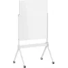 SpeaKa Professional Glas-Magnetboard SP-MMW-001 904 x 1103 mm Weiß mit Ablage und Magneten auf Rollständer SP-13324624