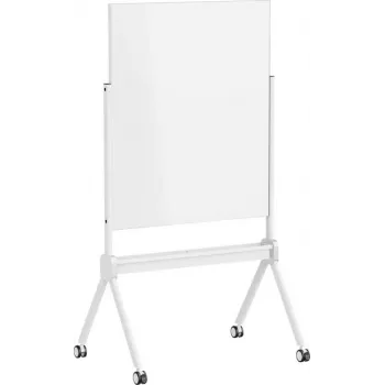 SpeaKa Professional Glas-Magnetboard SP-MMW-001 904 x 1103 mm Weiß mit Ablage und Magneten auf Rollständer SP-13324624