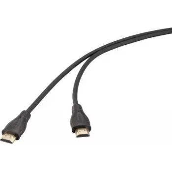 SpeaKa Professional HDMI-Kabel 2.0 4K UHD 2m Schwarz Gold-plattierte Anschlüsse SP-13660972