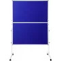 SpeaKa Professional Moderationswand SP-PB-B01 Blauer Filz 1250 x 1850 mm Faltbar mit Rollen Doppelseitig SP-12058196