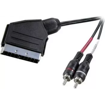 SpeaKa Professional SP-7870676 Audiokabel 2 m SCART auf 2 x RCA Schwarz