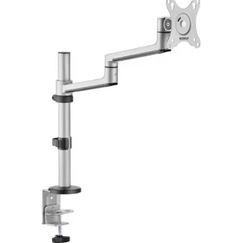 SpeaKa Professional SP-MM-1060 Einzelmonitor-Tischhalterung für 17-32 Zoll Bildschirme, Aluminium, vollbeweglich höhenverstellbar, VESA 75/100, 9kg, Schwarz SP-14376400