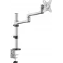 SpeaKa Professional SP-MM-1060 Einzelmonitor-Tischhalterung für 17-32 Zoll Bildschirme, Aluminium, vollbeweglich höhenverstellbar, VESA 75/100, 9kg, Schwarz SP-14376400