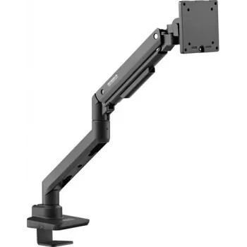 SpeaKa Professional SP-MM-970 Einzelmonitorarm Tischhalterung für 17-49 Zoll Bildschirme, Gasfeder höhenverstellbar, Neigen, Schwenken, Drehen, VESA 75/100, Schwarz SP-12355456
