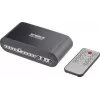 SpeaKa Professional SP-SW-200 4x2 Toslink-Umschalter mit Fernbedienung, Aluminiumgehäuse